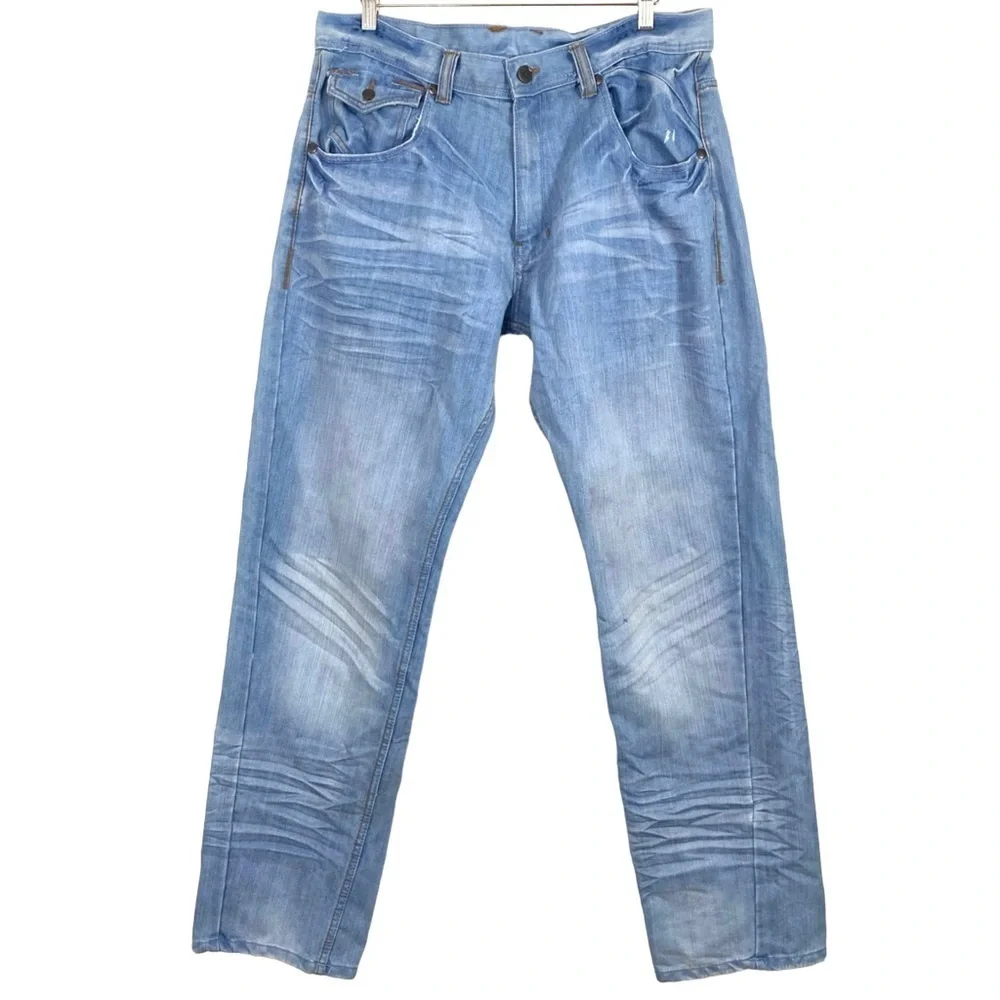 JORDAN Craig Slim Straight Jeans in Light Washed RN#79771
